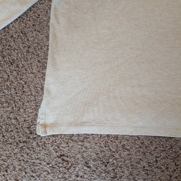 Polo Ralph Lauren Pullover Sweater Men’s L Beige 1/4 Zip - Picture 12 of 13